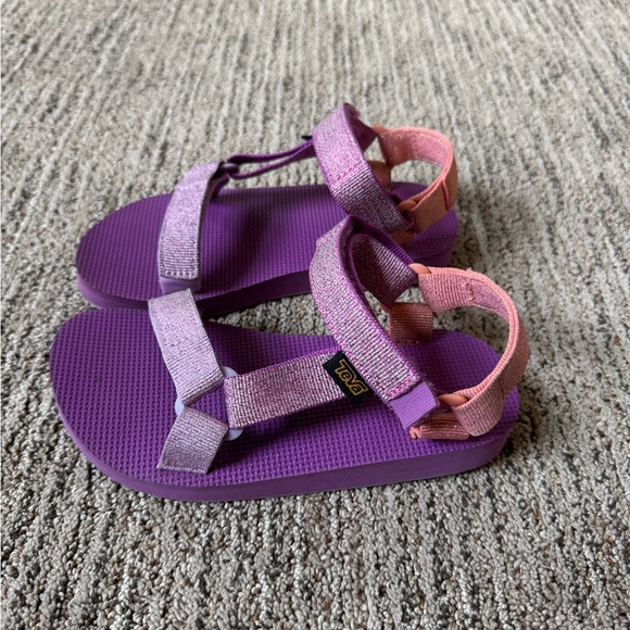 Teva Kids' Vibrant Purple and Pink Sandals - Picture 1 of 4